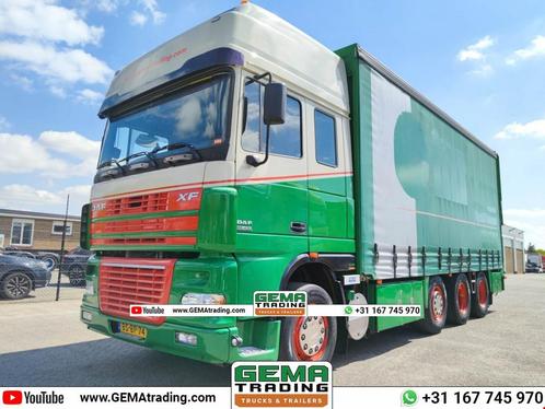 DAF XF 95.430 8x2 SuperSpaceCab Euro3 - CurtainSider 7.31m +, Autos, Camions, Entreprise, ABS, Air conditionné, Cruise Control
