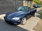 Mazda MX5 124.xxxkm 1 jaar garantie, Auto's, Mazda, Achterwielaandrijving, Zwart, Cabriolet, Blauw