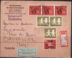 aangetekende enveloppe R428 Bundespost, Postzegels en Munten, Verzenden