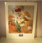 Mooie Poster 'Bloemen in Pot' - Vincent Van Gogh - 72x57, Ophalen of Verzenden, Zo goed als nieuw, Rechthoekig Staand