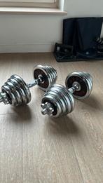 Dumbell set 2x15kg, Sport en Fitness, Ophalen, Zo goed als nieuw, Dumbbell