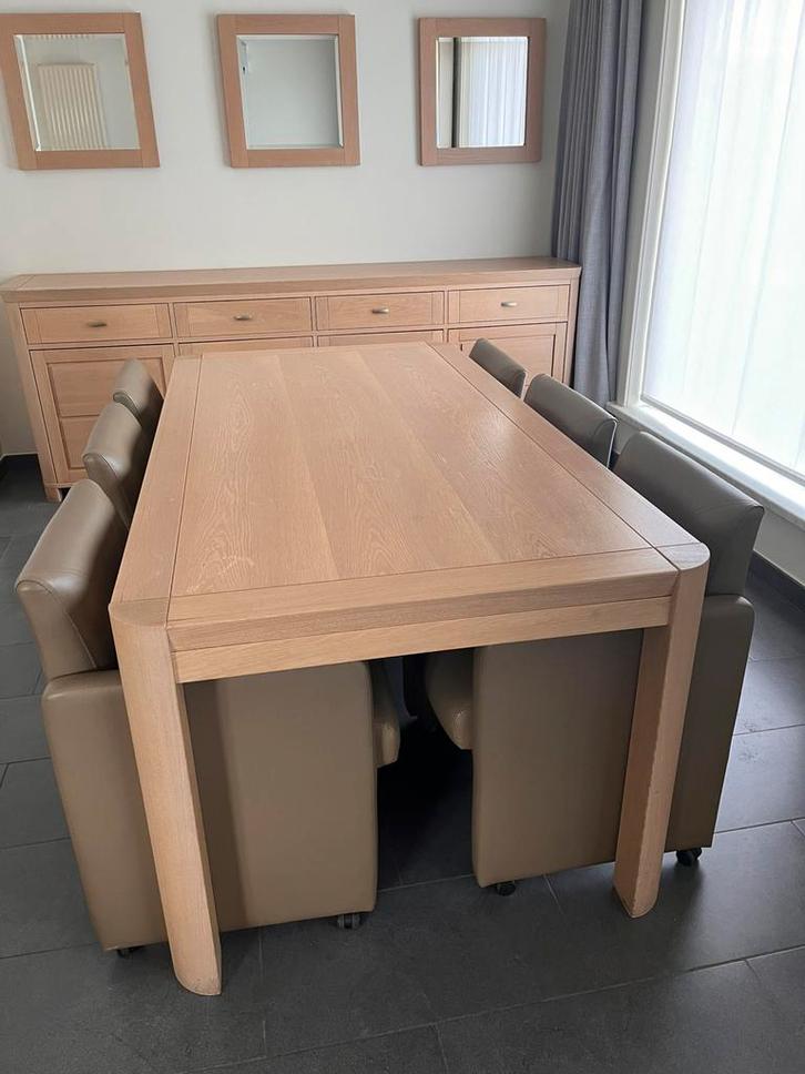 Eetkamerset, Huis en Inrichting, Complete eetkamers, Gebruikt, 4 tot 6 stoelen, Ophalen