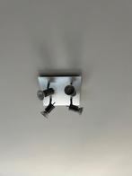 Plafondlamp met 4 spots, Ophalen, Metaal of Aluminium, Zo goed als nieuw, Modern