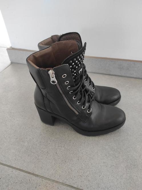 Zwarte lederen laarsjes van Nero Giardini maat 37, Kleding | Dames, Schoenen, Zo goed als nieuw, Ophalen of Verzenden