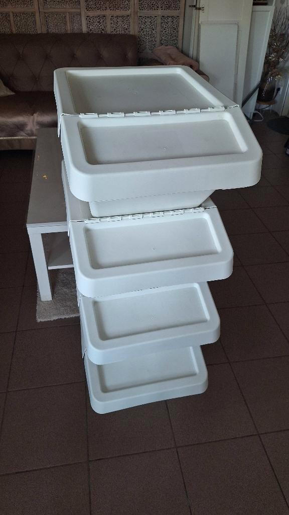 Was / afvalbak sortera, Huis en Inrichting, Woonaccessoires | Prullenbakken, Zo goed als nieuw, Kunststof, Minder dan 50 cm, 30 tot 40 liter