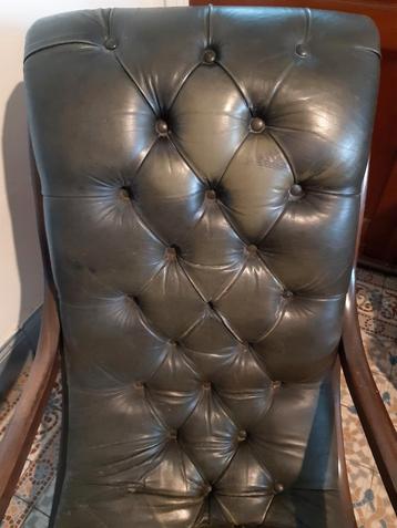 Fauteuil en cuir