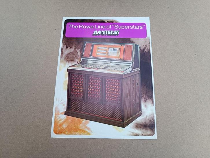 Flyer: Rowe-AMi MM5/ Montery (1971) jukebox, Verzamelen, Automaten | Jukeboxen, Ami, Verzenden