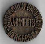 Oude stempel ST ISIDORUS BROUWERY - J. SMEETS - * BERBROEK *, Verzamelen, Ophalen of Verzenden