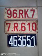 lot de plaques moto voiture (2émaillées), Ophalen