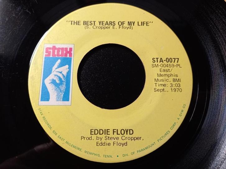 Eddie Floyd – The Best Years Of My Life / My Little Girl '7, CD & DVD, Vinyles Singles, Comme neuf, Single, R&B et Soul, 7 pouces