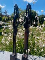 Lot de 2 statues en bois Africaine, Enlèvement, Utilisé, Religion