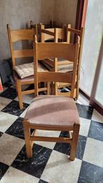 Eetkamer stoelen, Huis en Inrichting, Stoelen, Gebruikt, Bruin, Hout, Ophalen