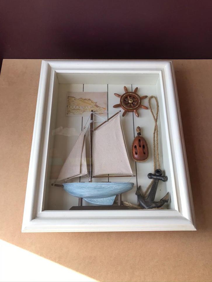 Displayframe voor zeilen en zeilen - cadeau-idee!, Huis en Inrichting, Woonaccessoires | Lijsten, Zo goed als nieuw, Ophalen of Verzenden