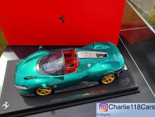 BBR 1/18 Ferrari Daytona SP3 – Green Jewel, Hobby en Vrije tijd, Modelauto's | 1:18, Nieuw, Ophalen of Verzenden