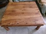 Houten salontafel, Gebruikt, 50 tot 100 cm, Vierkant, 50 tot 100 cm