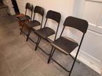 4 hoge zwarte stoelen (Ikea), Ophalen, Gebruikt, Zwart, Vier