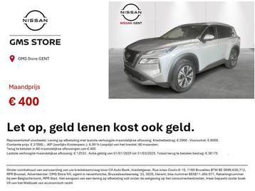 NISSAN X-TRAIL N-CONNECTA 7PL MHEV // GMS STORE NISSAN GENT, Autos, Argent ou Gris, Entreprise, 7 places, Automatique