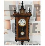 1875-1900 Antiek antieke Klok Velona Regulator hout wandklok, Ophalen of Verzenden