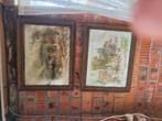 Litho's 2 stuks of aquarellen?, Antiek en Kunst, Ophalen
