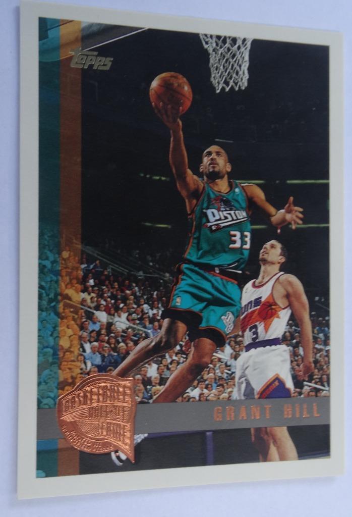 97-98 Topps "Minted in Springfield" #29 Grant Hill - MINT !!, Hobby en Vrije tijd, Stickers en Plaatjes, Nieuw, Plaatje, Verzenden