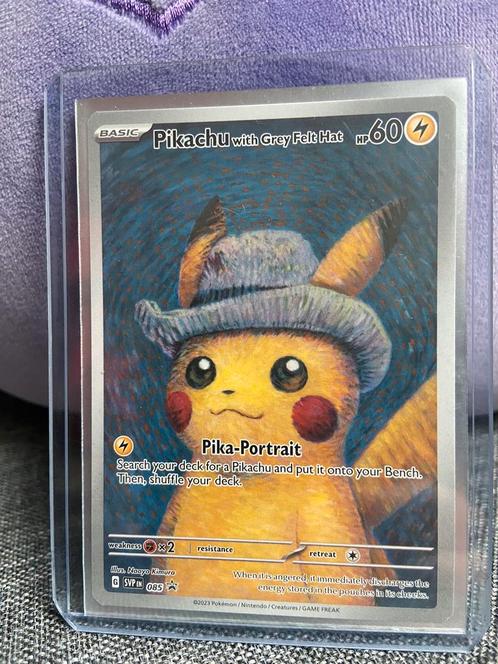 Pikachu with Grey Felt Hat Van Gogh promo, Hobby & Loisirs créatifs, Jeux de cartes à collectionner | Pokémon, Neuf, Cartes en vrac