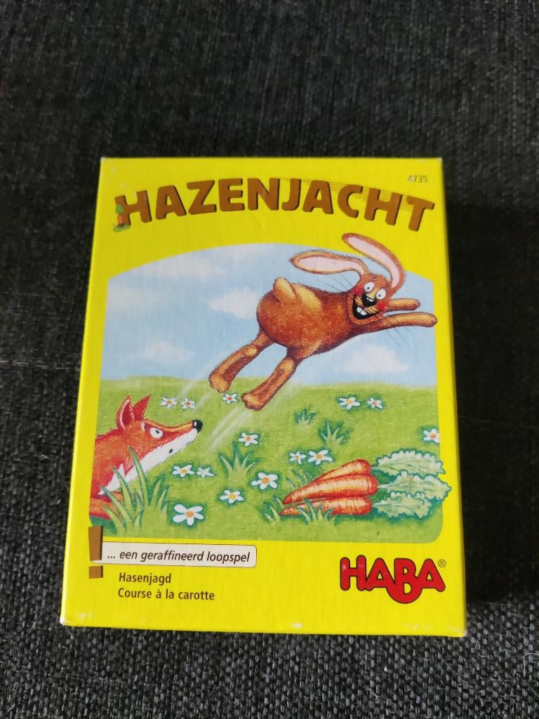 Hazenjacht gezelschapsspel Haba, Hobby en Vrije tijd, Gezelschapsspellen | Bordspellen, Zo goed als nieuw, Een of twee spelers
