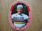 Sticker Freddy Maertens Wereldkampioen 1981 Wielrennen, Nieuw, Sport, Ophalen of Verzenden