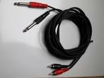 2X Jack stereo naar 2x naar Tulp Kabel, Ophalen, Gebruikt, 2 tot 5 meter, Overige kabels
