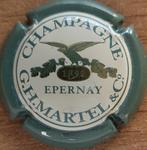 Capsule Champagne G.H. MARTEL bord vert-olive n16a * RARE *, Comme neuf, France, Champagne, Enlèvement ou Envoi