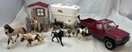 Remorque pour chevaux Schleich Horse Club et chevaux du cent, Envoi, Comme neuf, Cheval, Statue ou Figurine