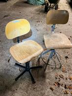 Vintage werkplaats stoel, Ophalen of Verzenden
