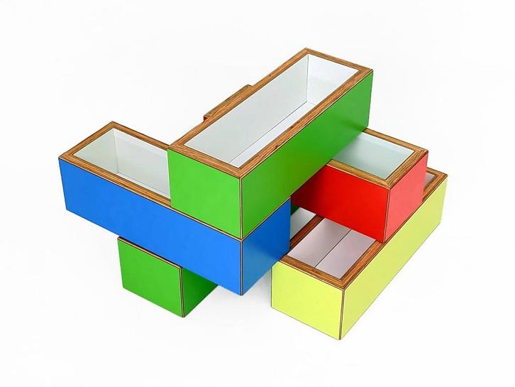 decoratieve opbergboxen stapelbakken, Huis en Inrichting, Woonaccessoires | Overige, Zo goed als nieuw, Ophalen of Verzenden