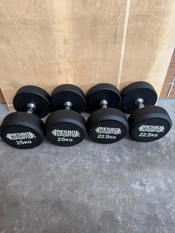 Dumbbells 2 x 22,5 en 2 x 25kg ongebruikt beschikbaar voor biedingen