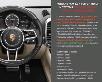 Porsche Pcm 3.0 + 3.1 update navigatie 