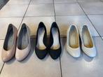 3 paar pumps, Enlèvement ou Envoi, Escarpins, Comme neuf, Noir