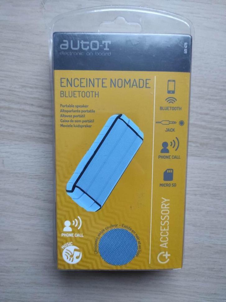 Auto-T Enceinte Bluetooth Portable Bleu, TV, Hi-fi & Vidéo, Enceintes, Neuf, Autres types, Autres marques, Enlèvement ou Envoi