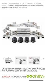 LIGNE ÉCHAPPEMENT INOX FAP BACK À VALVES APR VW GOLF 8R 8.5R, Autos : Pièces & Accessoires, Enlèvement ou Envoi