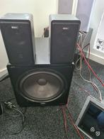 Canton Plus c Plus s Subwoofer/sateliet  luidsprekerset, Ophalen of Verzenden, Zo goed als nieuw, Front, Rear of Stereo speakers