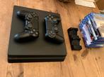 Ps4 slim 1 TB met 2 controllers en 9 games te koop, Games en Spelcomputers, Ophalen, Zo goed als nieuw, Met 2 controllers, Slim