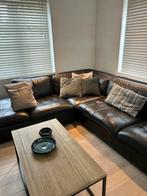 Lederen hoeksalon, Huis en Inrichting, Ophalen, Gebruikt, Leer, Modern