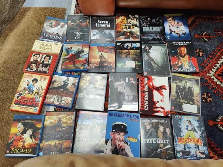 Groepje dvd’s en blu rays, Cd's en Dvd's, Blu-ray, Gebruikt, Overige genres, Ophalen