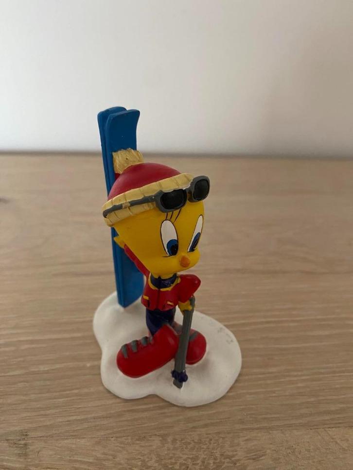 Tweety met skies, Verzamelen, Poppetjes en Figuurtjes, Zo goed als nieuw, Ophalen of Verzenden