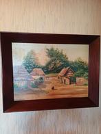 Schilderij op hout uit 1939 . Gesigneerd Fn. Laheyne . 60€, Ophalen