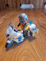 Playmobil reddingswerker met moto., Kinderen en Baby's, Speelgoed | Playmobil, Ophalen, Zo goed als nieuw, Complete set