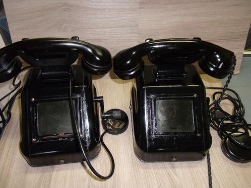 ancien telephone HAGENUK - KIEL années 50 corps en metal - c, Antiquités & Art, Curiosités & Brocante, Enlèvement ou Envoi