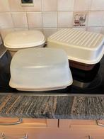Twee brooddozen en vergiet Tupperware, Ophalen of Verzenden, Zo goed als nieuw