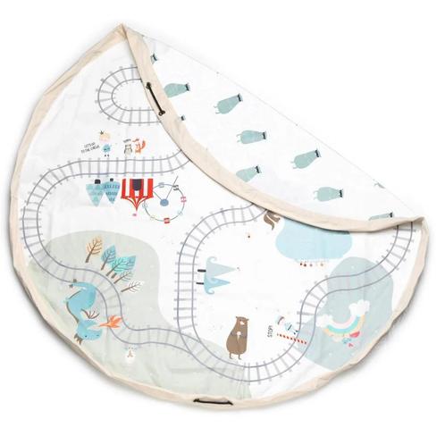 Play and go Opbergzak speelmat Train, Kinderen en Baby's, Speelgoed | Speelkleden, Ophalen
