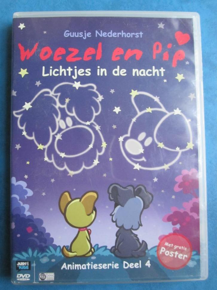 Woezel & Pip,Woezel en Pip Lichtjes in de nacht, Cd's en Dvd's, Dvd's | Tekenfilms en Animatie, Zo goed als nieuw, Amerikaans