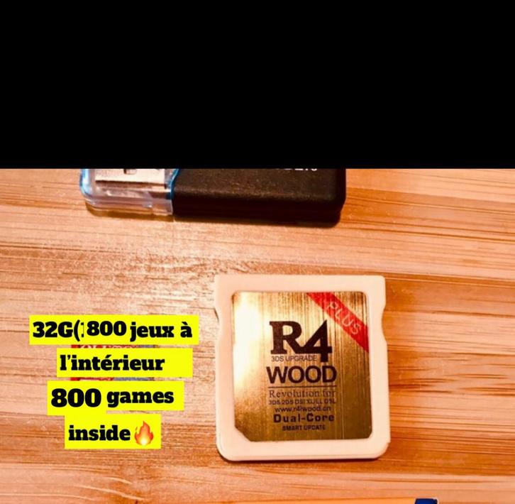 Cartouche flash card R4 GOLD (DISPONIBLE✅), Games en Spelcomputers, Games | Nintendo DS, Zo goed als nieuw, Avontuur en Actie
