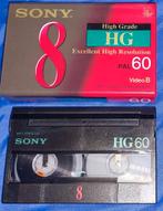 SONY High grade Tape VIDEO8 Cassette 60 Minuten HG - 2st NEW, Cd's en Dvd's, Cassettebandjes, Ophalen of Verzenden, Nieuw in verpakking